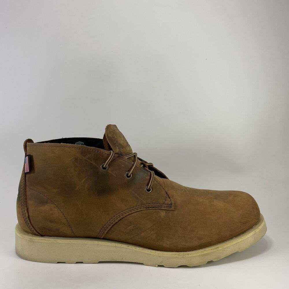 Danner Pine Grove Chukka Leather Brown Wedge Sole Boots Mens Size 12 USA Ankle